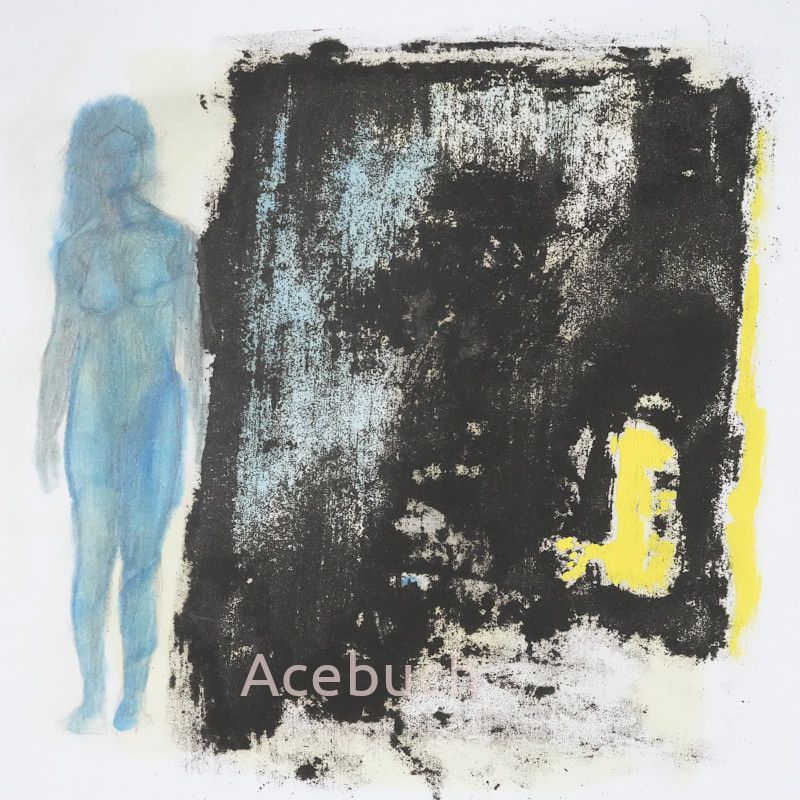 La Caverne 2 (poème à Perséphone) (40 x 40 cm).