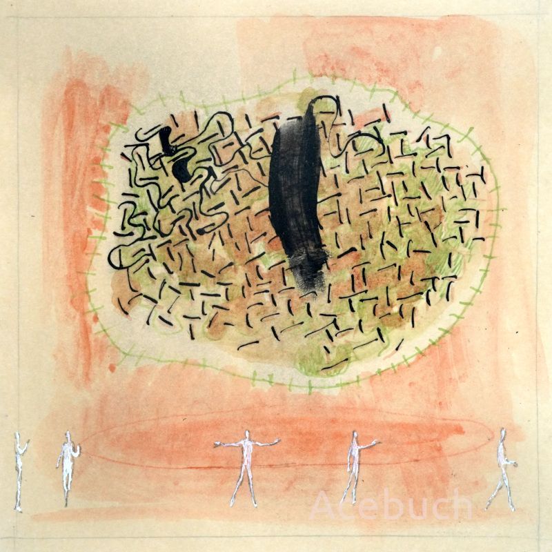 Cosmogonía 1 (el ojo de Ofión) (100x100cm).