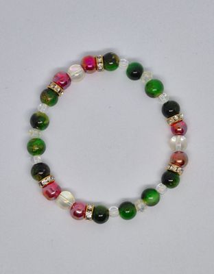 Christmas Dazzle Stretch Bracelet – Sparkle and Shine for the Holidays