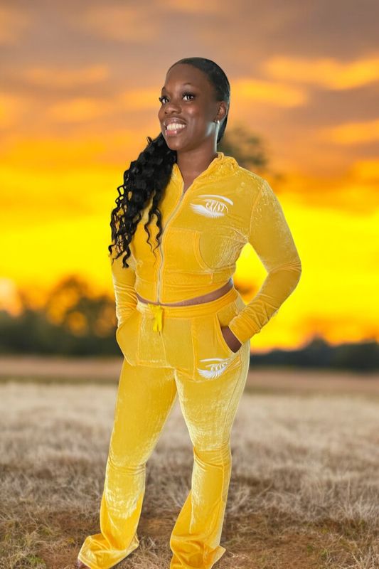 Yellow sweat suit