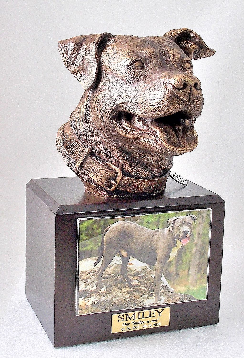Pitbull Dog Memorial Urn