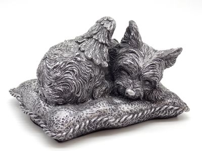 Angel Yorkie Dog Memorial Urn