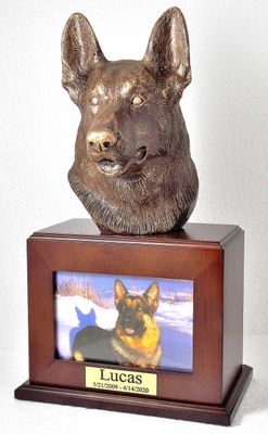 German Shepherd Dog Memorial Urn