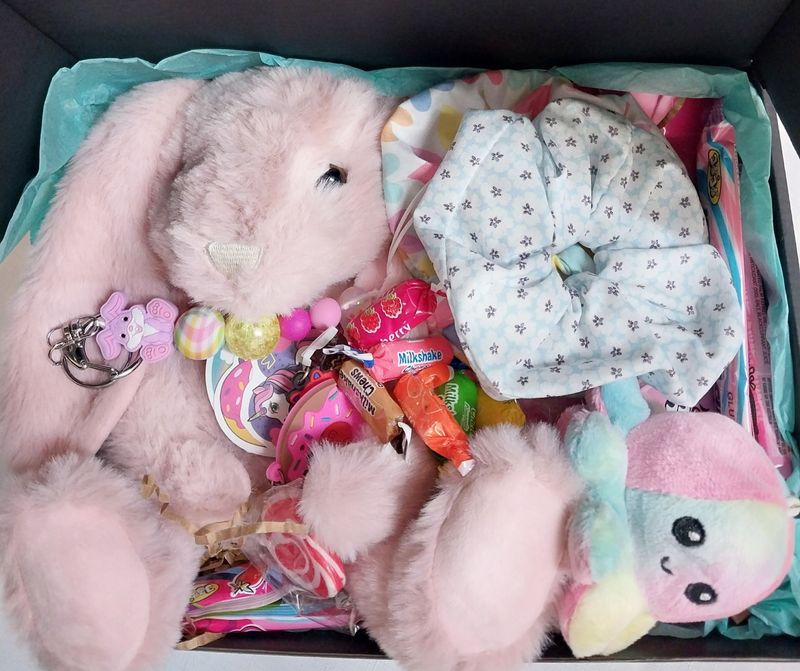 Kids Gift Box Hamper Pink Bunny