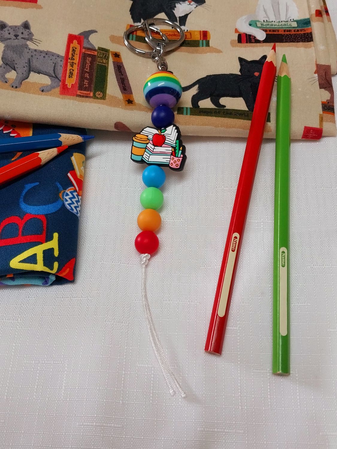 Study Worm Keychain