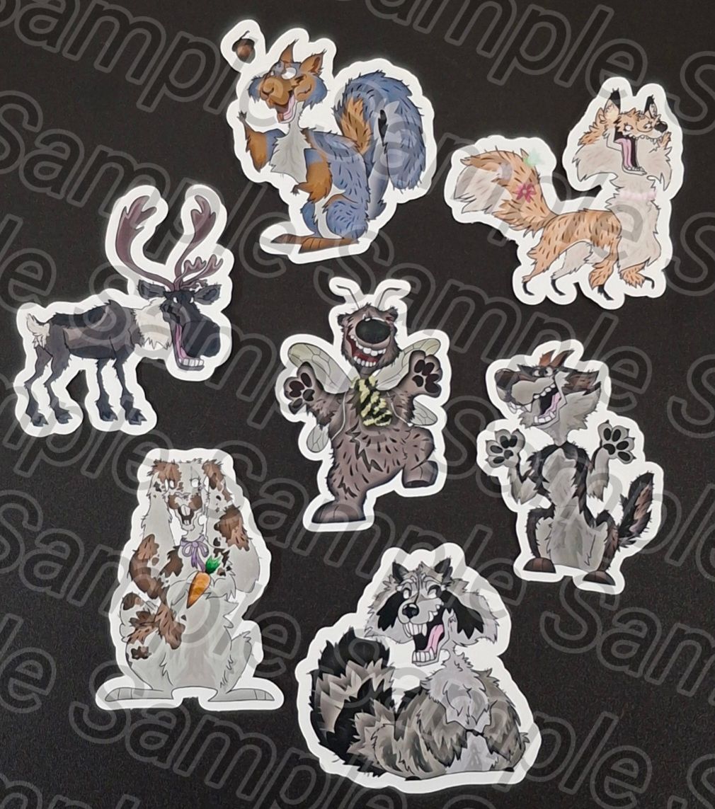 Forest Animals - 7pc Sticker Set