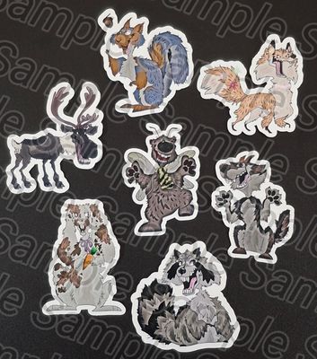 Forest Animals - 7pc Sticker Set