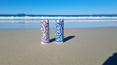 White Kōwhaiwhai tumbler