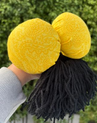 Short Poi - Yellow Paisley