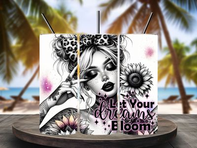 Let your dreams bloom. 600ml Tumbler