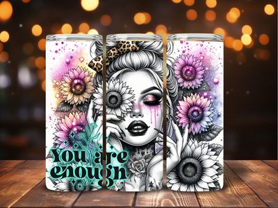 You are enough. 600ml Tumbler