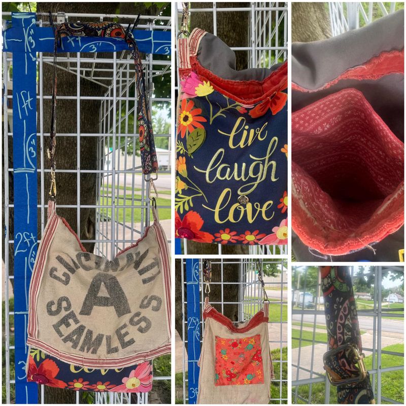 Upcycled Feedsack Purse