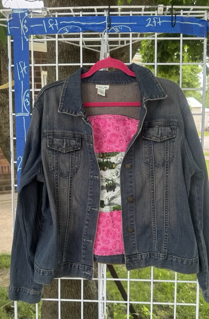 Upcycled John Deer Jean Jacket