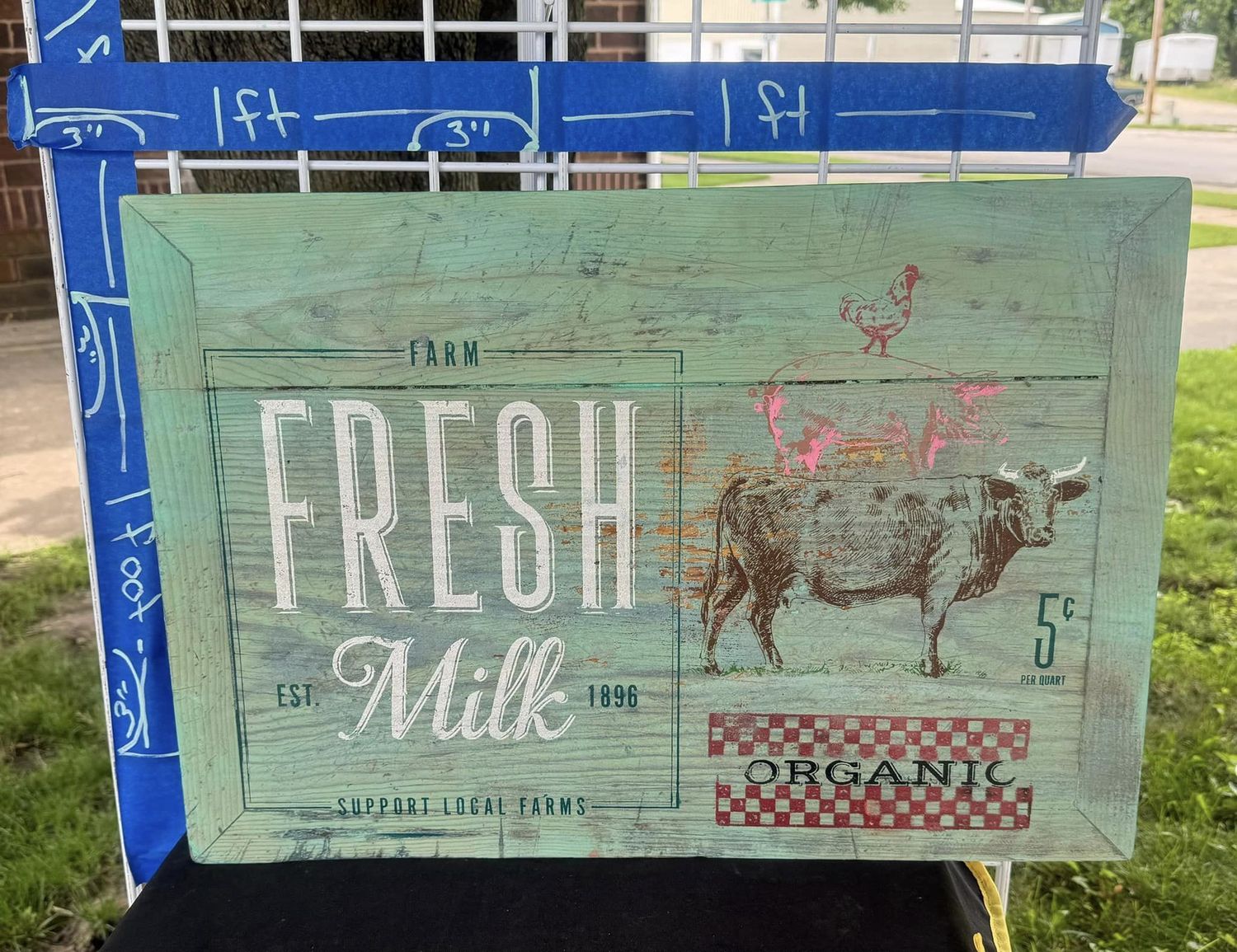 Fresh Milk Serving Board