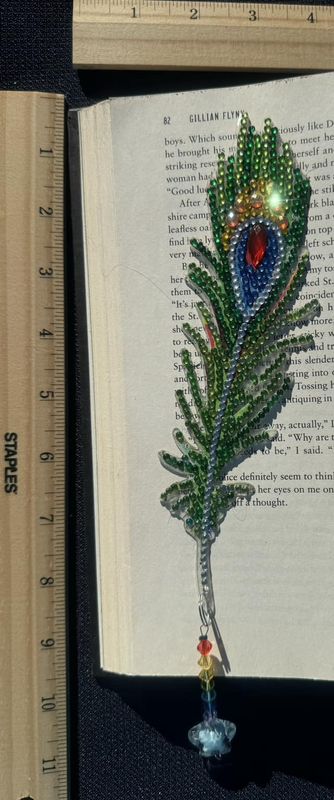 2-sided Feather Bookmarks