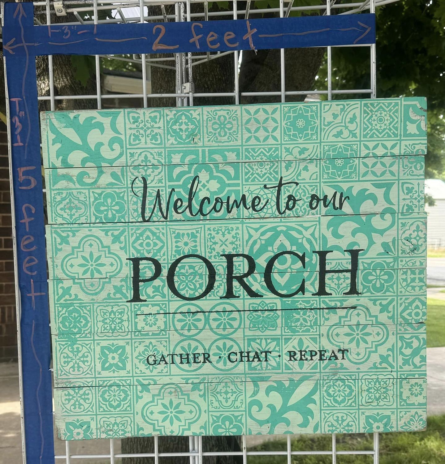Welcome to Our Porch Sign