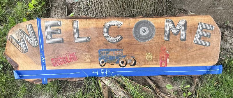 Large Horizontal Welcome Sign