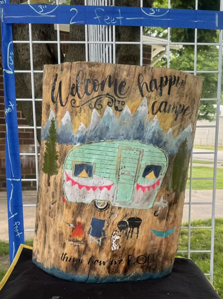 Large Outdoor Camping Sign
