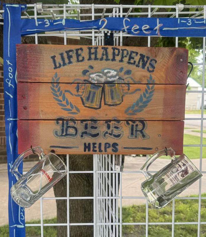 Life Happens - Beer Mug Holder