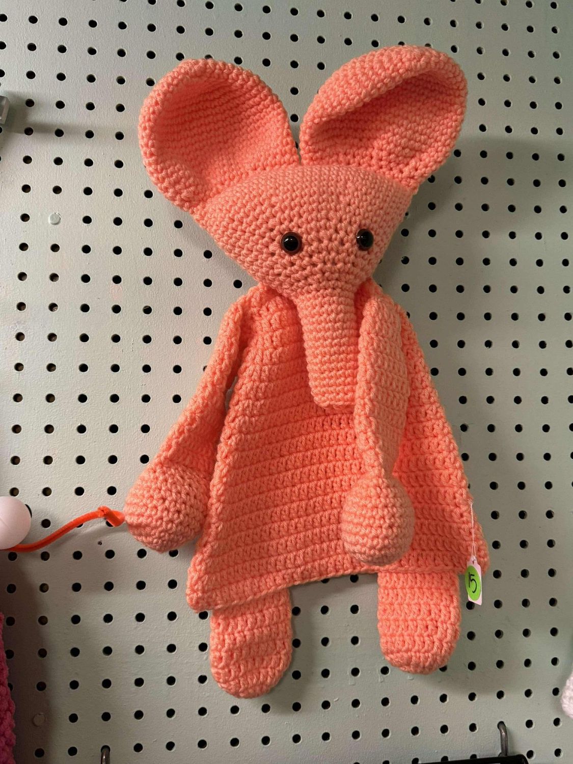 Crocheted Pink Elephant