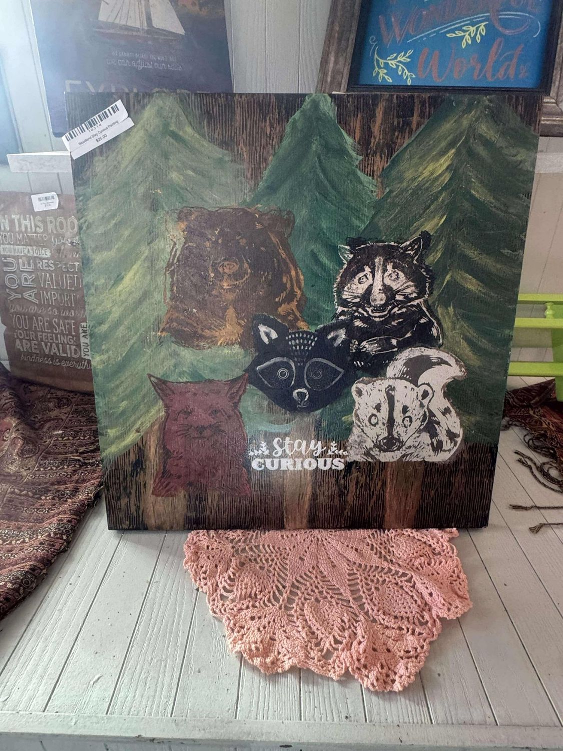 Woodland Stay Curious Painting