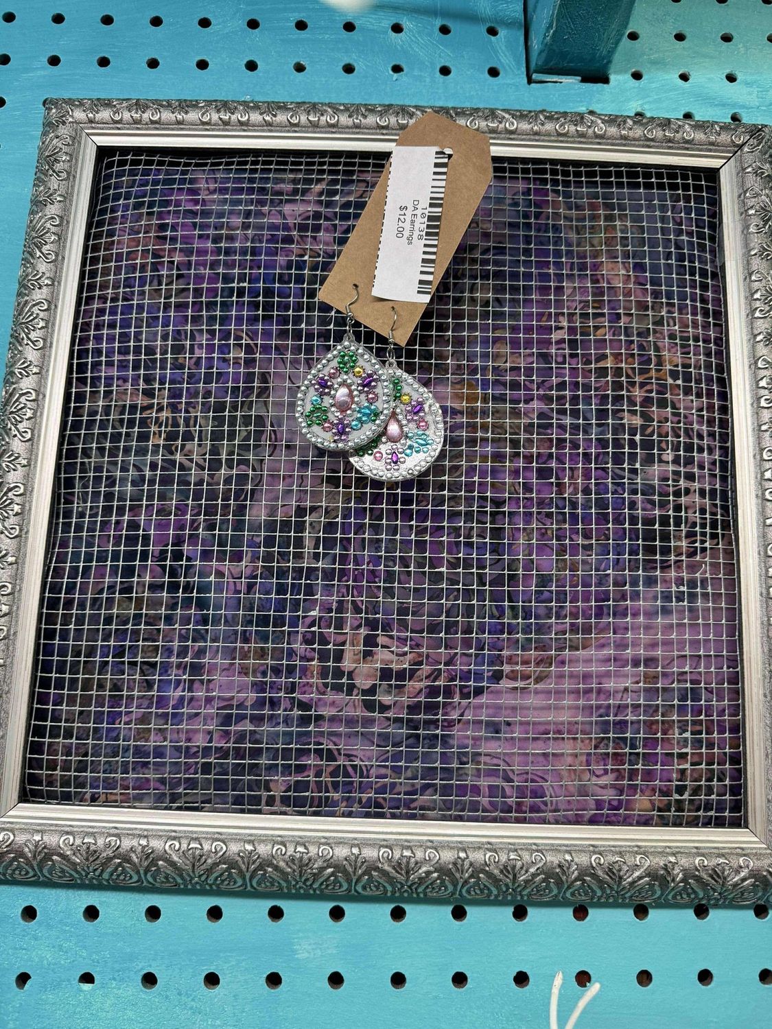 Purple Earring Frame
