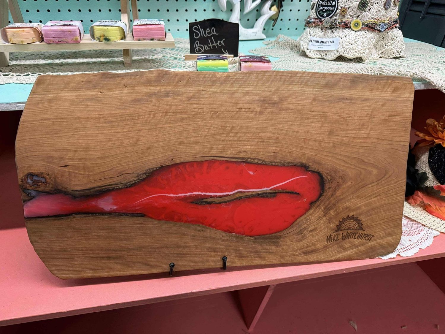 Serving Tray with Red
