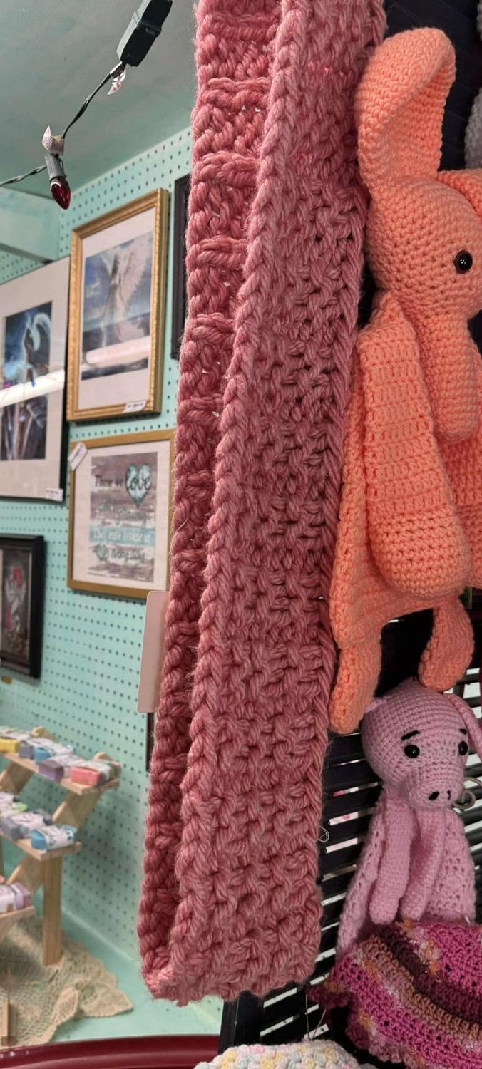 Coral Infinity Scarf