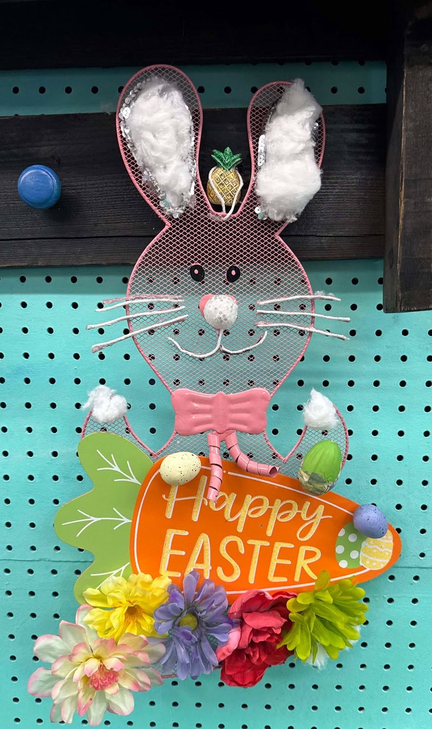 Happy Easter Wire Rabbit