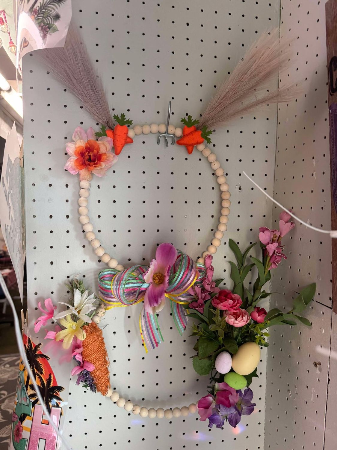Beaded Bunny Wreath