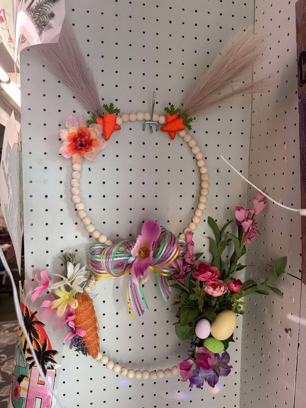 Beaded Bunny Wreath