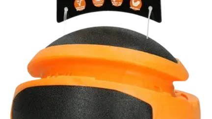 Dog Comets Bal Sun Oranje met groeven
