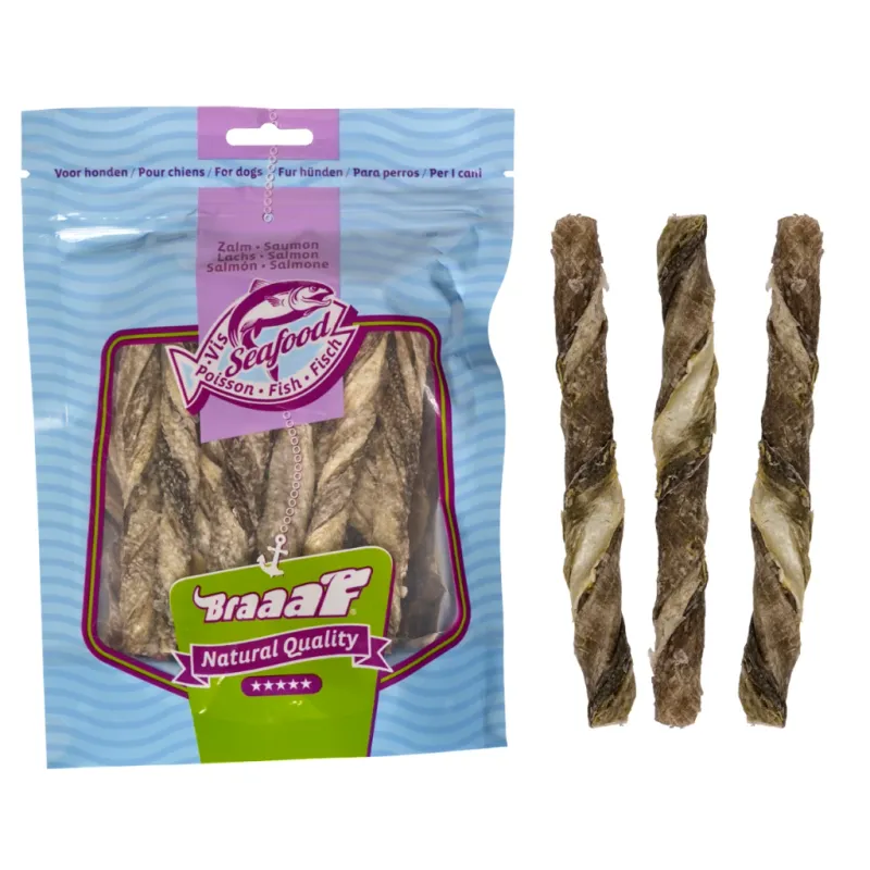 Braaaf Seafood Zalm Roll Sticks - 12 c