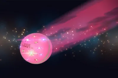 Interactieve Dog Comets speelbal, Helix Oranje, Roze of Groen