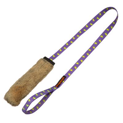 Tug-e Nuff Rabbit Fur Squeaky Chaser