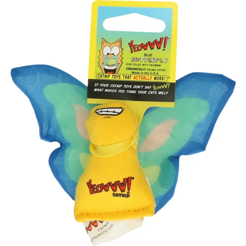 Yeowww! Butterfly (rood en blauw)