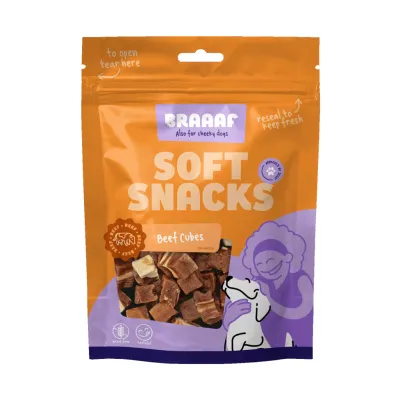 Braaaf Soft Snack Cubes - Rund &amp; Vis