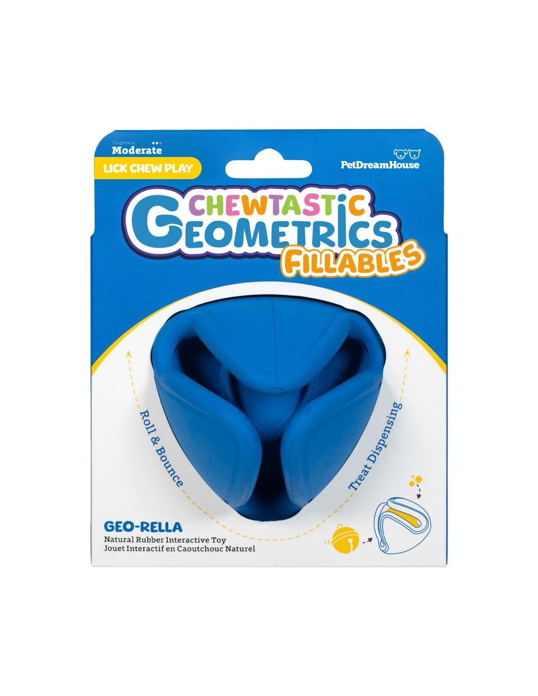 Chewtastic Geometrics Fillables - Dispenser Blauw