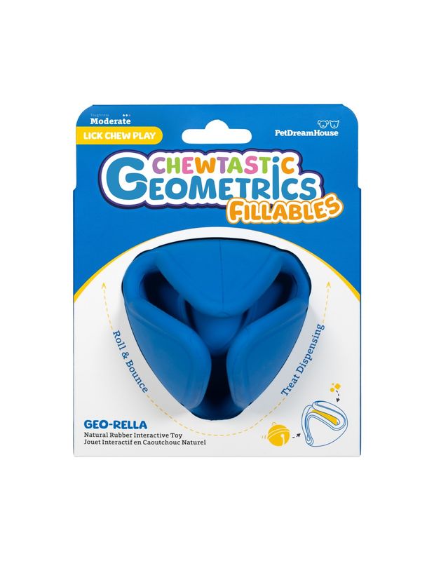 Chewtastic Geometrics Fillables - Dispenser Blauw