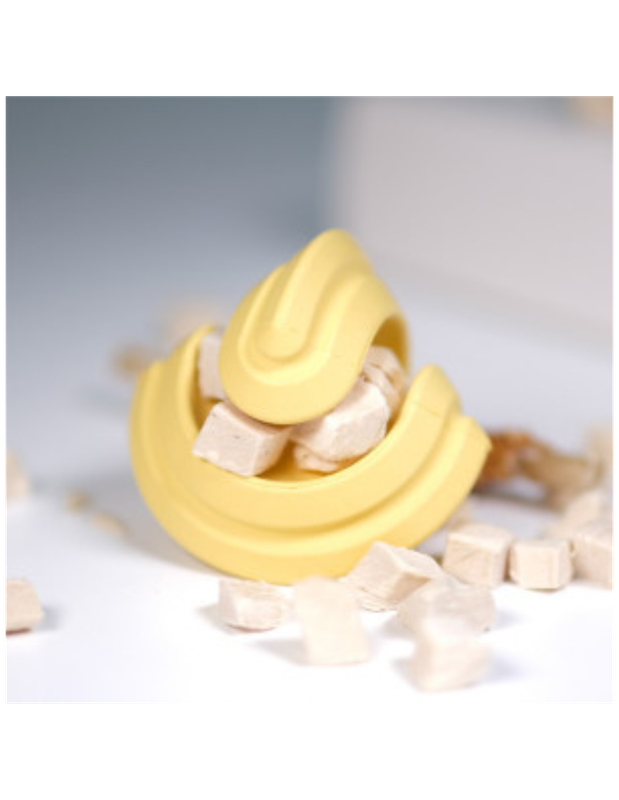 Chewtastic Geometrics Gentle Natural Rubber Soft - Geel