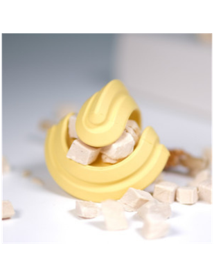 Chewtastic Geometrics Gentle Natural Rubber Soft - Geel