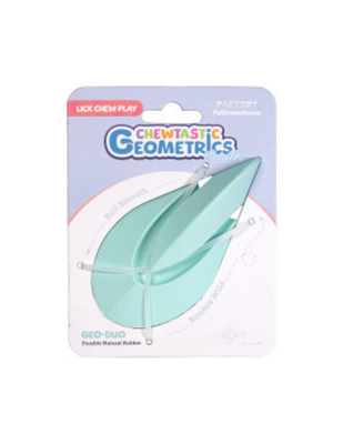 Chewtastic Geometrics Gentle Natural Rubber Soft - Mint Green