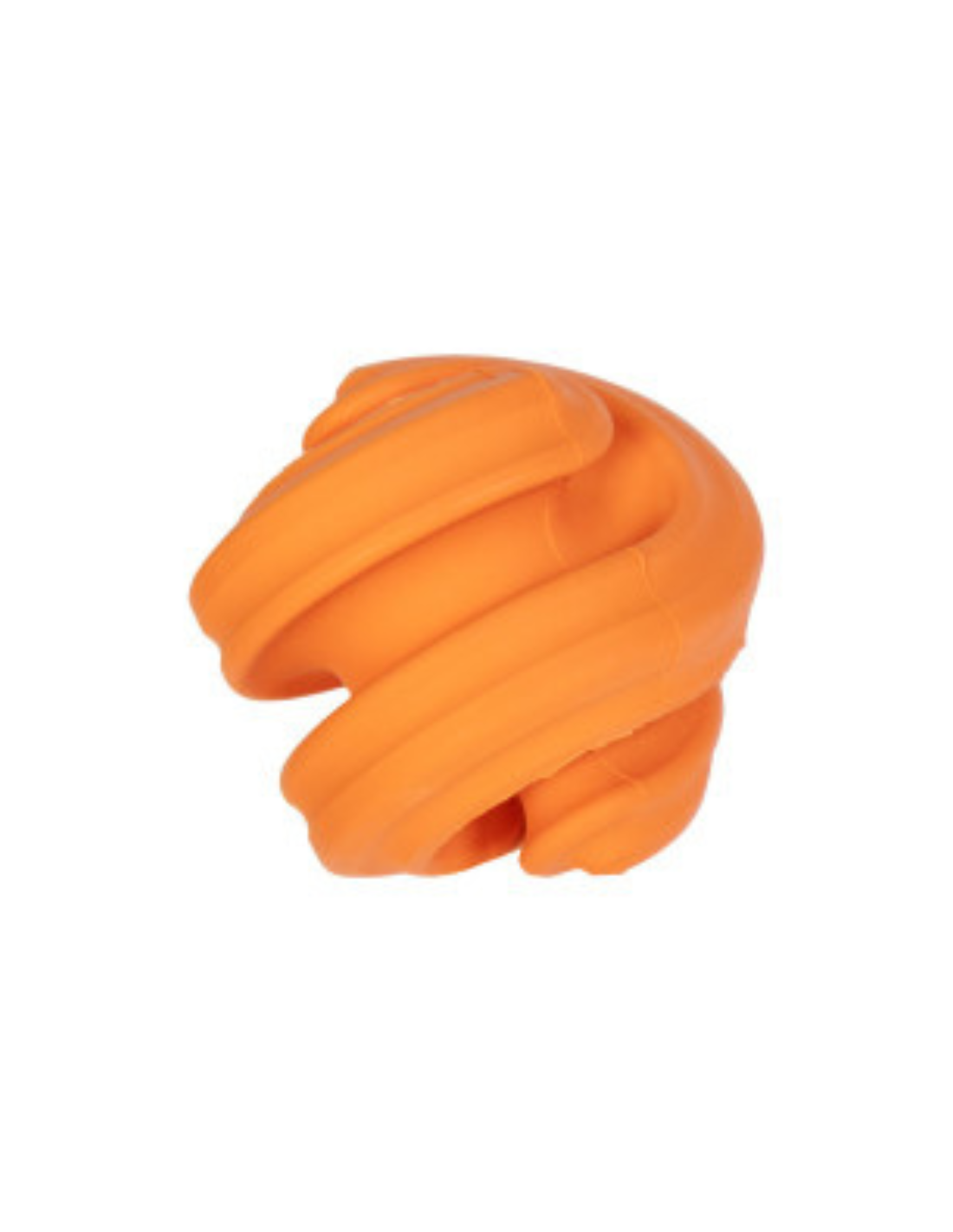 Oranje kauwspeeltje dat uitdaagt en vermaakt. Chewtastic Geometrics Natural Rubber - Oranje