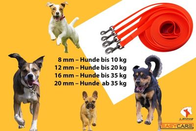 EasyCare® honden wandellijn - Neonoranje (5 meter of 15 meter)