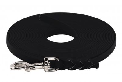 Grippy BioThane® honden wandellijn (zwart)