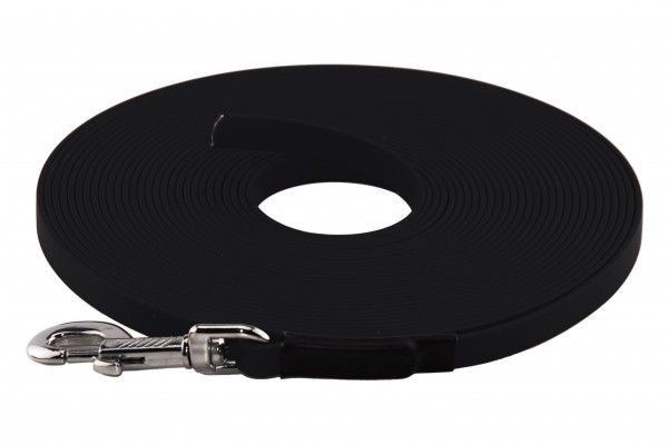 Biothane wandellijn (open einde) - 10 meter - zwart