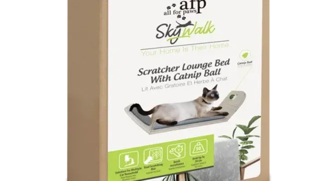 AFP Skywalk - Scratcher Lounge Bed With Catnip Ball AFP Skywalk - Scratcher Lounge Bed With Catnip Ball