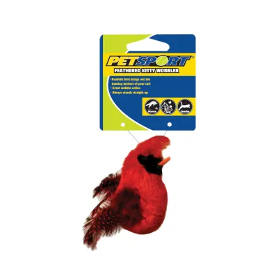 Petsport Feathered Kitty Wobbler Rood