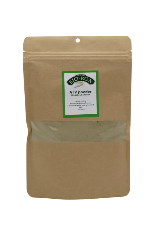 Teken en Vlooien poeder ATV navulverpakking van Natuly (voorheen Bio-Ron)