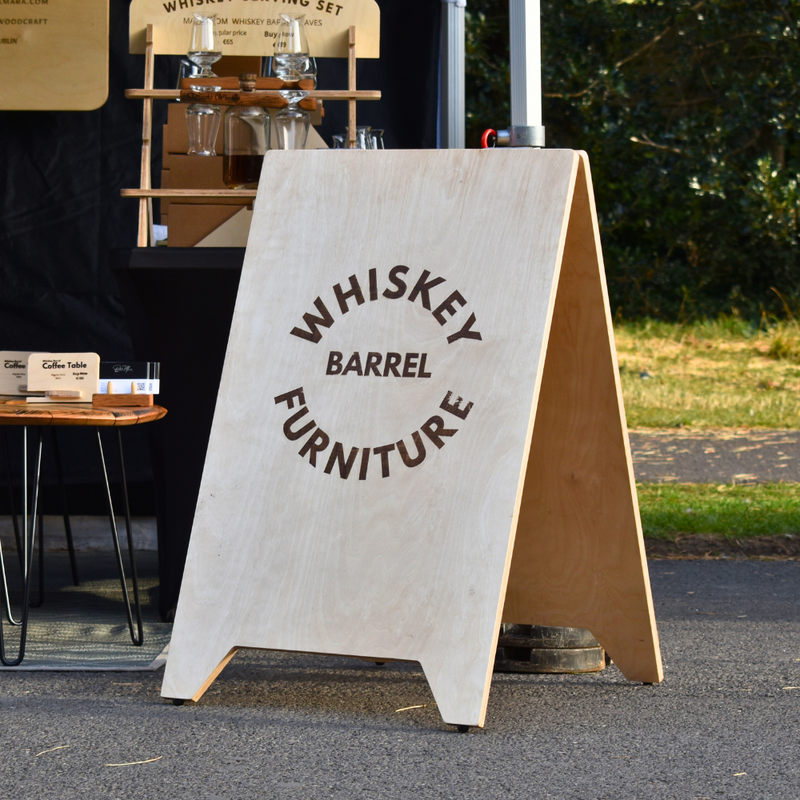 A-Frame Wooden Sidewalk Sign